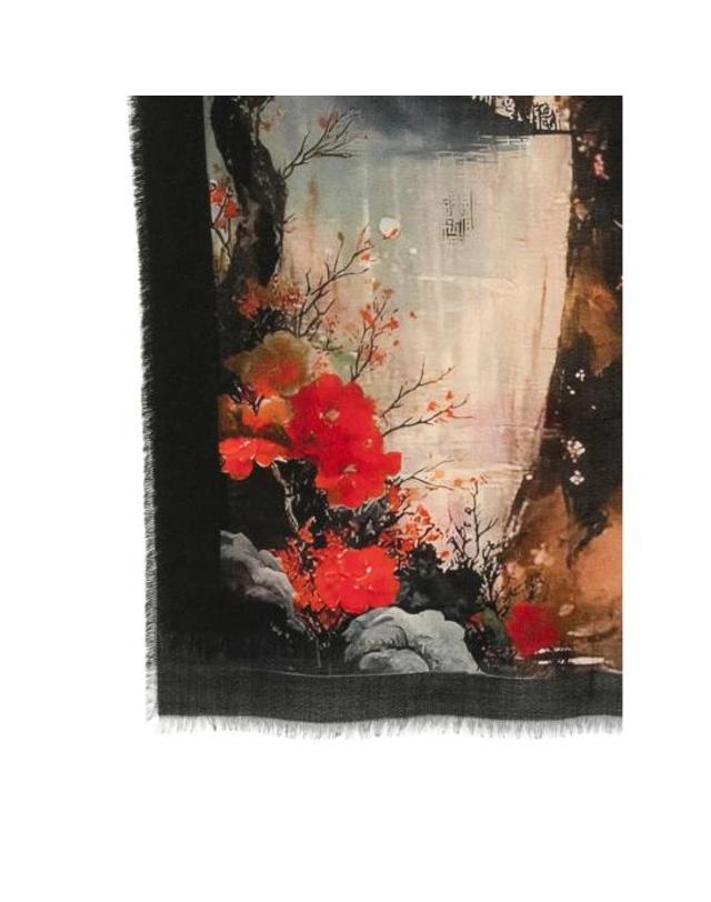 다니엘로 [해외직구] 26FW 다니엘로 머플러 스카프 MIKA 8700W BLACK 착용컷