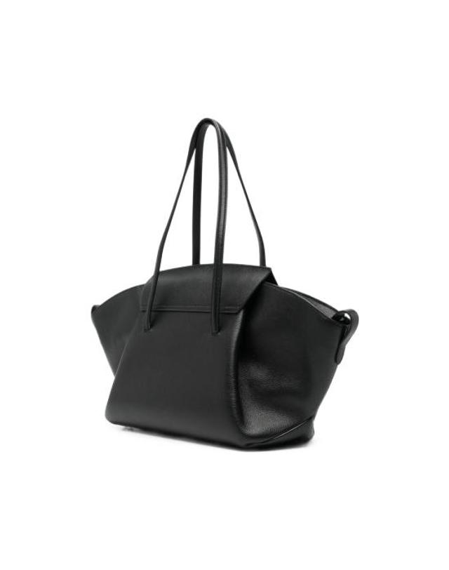 드멜리어 [해외직구] 26FW 드멜리어 토트백 D191THE BROOCK SMALLGRAIN BLACK 착용컷
