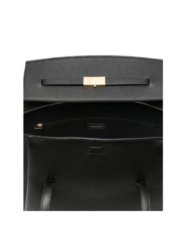 드멜리어 [해외직구] 26FW 드멜리어 토트백 D191THE BROOCK SMALLGRAIN BLACK 착용컷