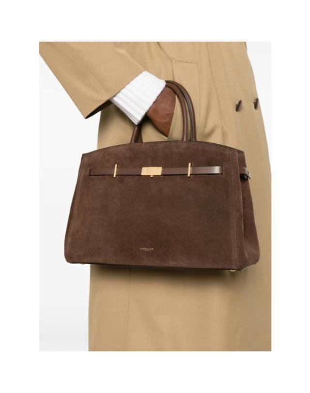드멜리어 [해외직구] 26FW 드멜리어 The Midi Hudson 미디 허드슨 토트백 D111THE MIDI H SUEDESMOOT MOCHA BROWN 착용컷