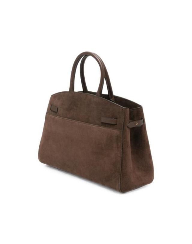드멜리어 [해외직구] 26FW 드멜리어 The Midi Hudson 미디 허드슨 토트백 D111THE MIDI H SUEDESMOOT MOCHA BROWN 착용컷