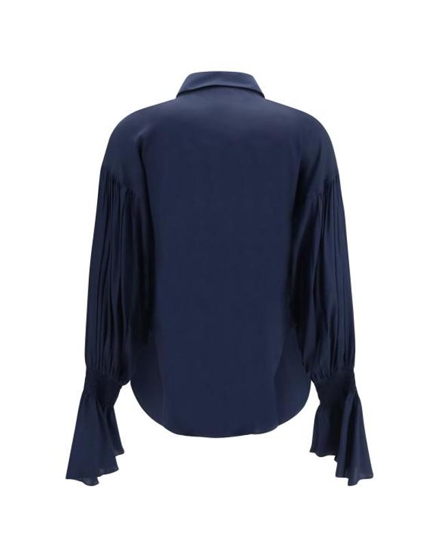 엘라 [해외직구] 26FW 엘라 셔츠 PSH246CREPE 2 NAVY 착용컷