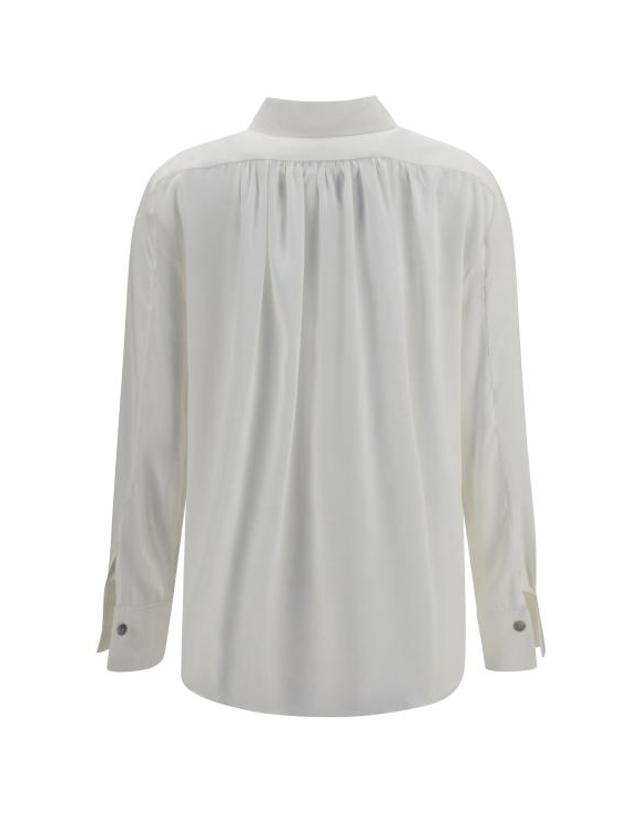 엘라 [해외직구] 26FW 엘라 셔츠 ASH251CREPE 1 WHITE 착용컷