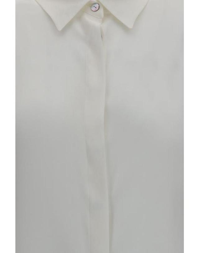 엘라 [해외직구] 26FW 엘라 셔츠 ASH251CREPE 1 WHITE 착용컷
