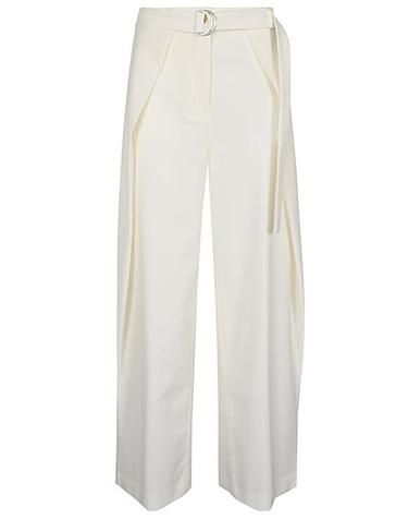[해외직구] 24SS 에리카 카발리니 스트레이트 팬츠 P4SH06 A20 0 WHITE