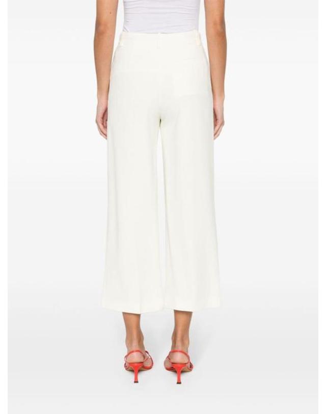 에리카 카발리니 [해외직구] 24SS 에리카 카발리니 스트레이트 팬츠 P4SR03 A20 WHITE 착용컷