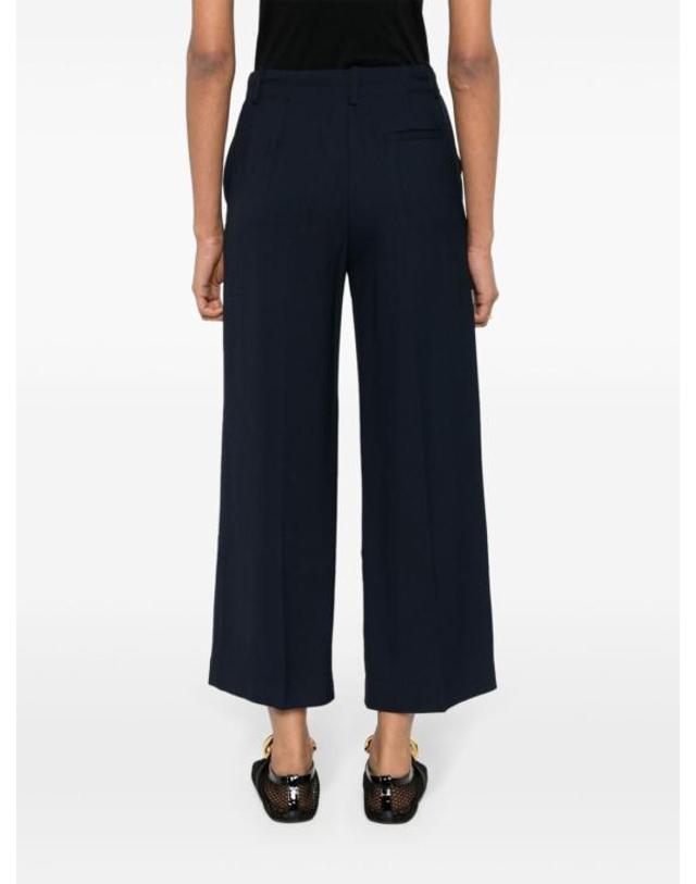 에리카 카발리니 [해외직구] 24SS 에리카 카발리니 스트레이트 팬츠 P4SR03 K69 NAVY 착용컷