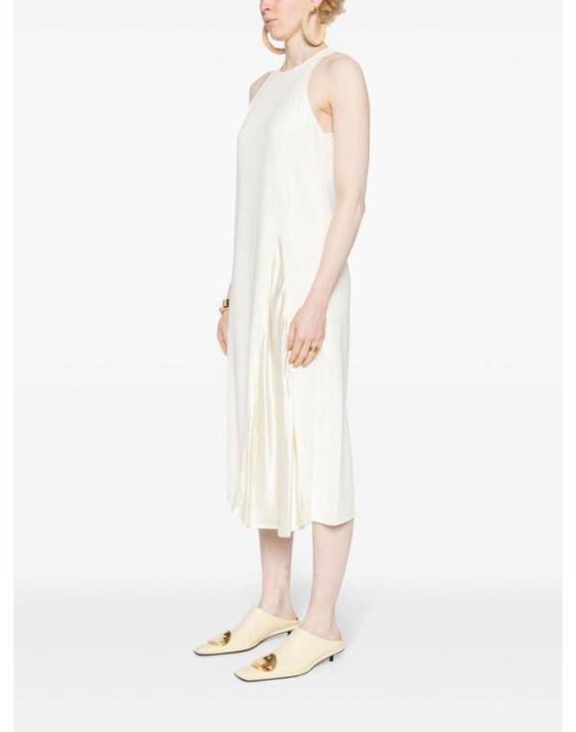 에리카 카발리니 [해외직구] 24SS 에리카 카발리니 롱 원피스 P4SR06 A20 White 착용컷