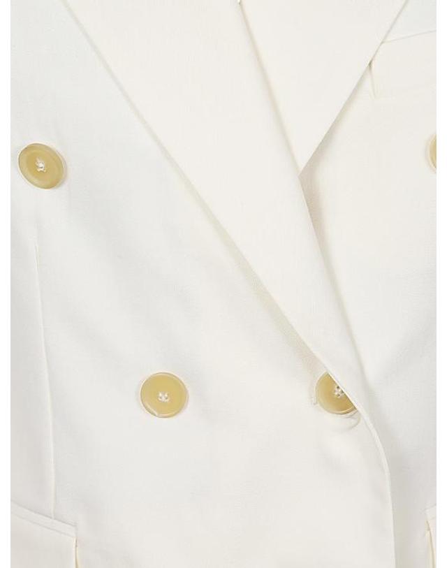 에리카 카발리니 [해외직구] 24SS 에리카 카발리니 수트 자켓 P4SH09 A20 0 WHITE 착용컷