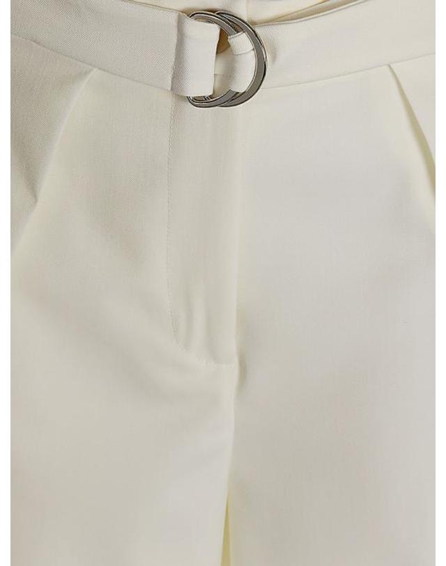 에리카 카발리니 [해외직구] 24SS 에리카 카발리니 스트레이트 팬츠 P4SH06 A20 0 WHITE 착용컷
