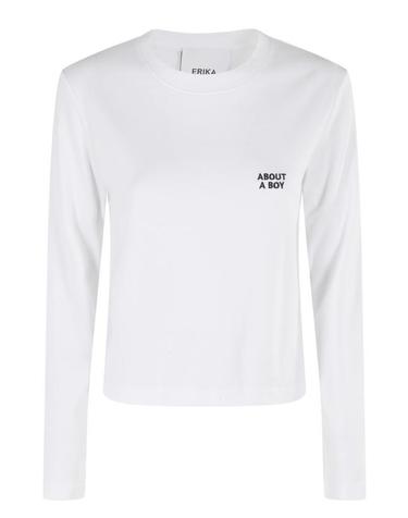 [해외직구] 25FW 에리카 카발리니 긴팔 티셔츠 P5WW26 097 White
