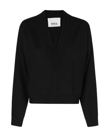 [해외직구] 26FW 에리카 카발리니 니트웨어 P6WA10 099 Black
