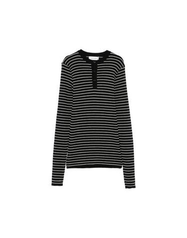 [해외직구] 26FW 어니스트 더블유 베이커 니트웨어 KN196B EM75 BKWHI BLACK WHITE