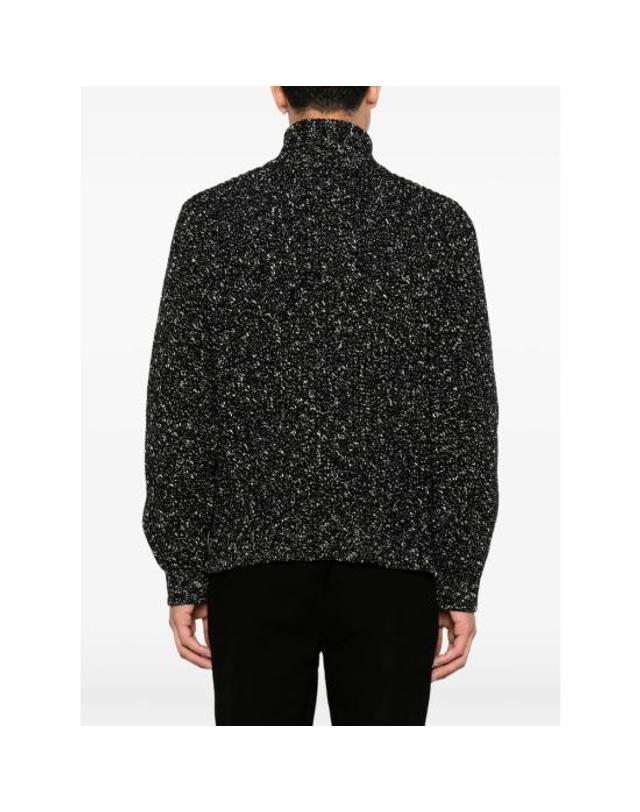 어니스트 더블유 베이커 [해외직구] 26FW 어니스트 더블유 베이커 니트웨어 KN198D ML02 BLACK BLACK WHITE 착용컷