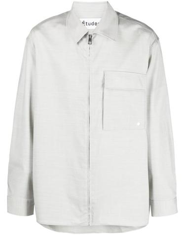 [해외직구] 23SS 에뛰드스튜디오 긴팔 셔츠 E23MM380E001 81 Grey
