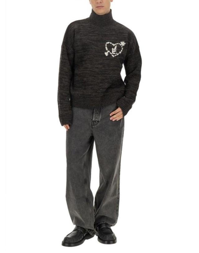 에뛰드스튜디오 [해외직구] 23FW 에뛰드스튜디오 데님 팬츠 H23MM581C00499 BLACKWASHED Black 착용컷