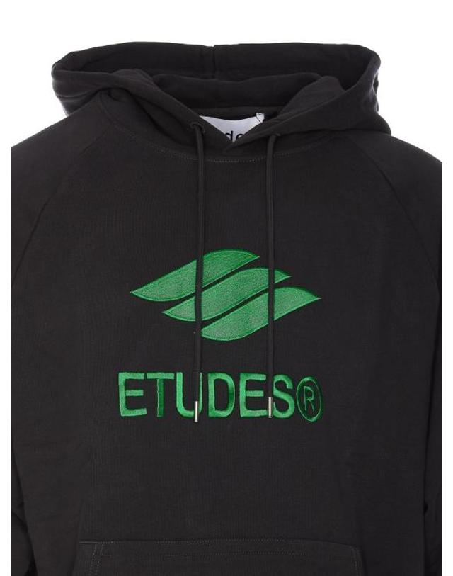 에뛰드스튜디오 [해외직구] 23SS 에뛰드스튜디오 후드 티셔츠 E23MM270A01696BLACK Black 착용컷