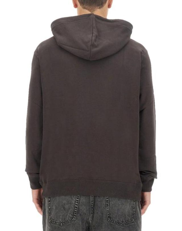 에뛰드스튜디오 [해외직구] 23FW 에뛰드스튜디오 후드 티셔츠 H23MM255A01570 DKBROWN Black 착용컷