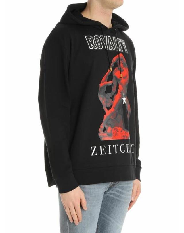 파우스토 푸글리시 [해외직구] 18SS 파우스토 푸글리시 후드 티셔츠 FRU7092PF0230999 Black 착용컷