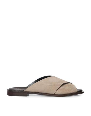 [해외직구] 26SS 줄리아노 갈리아노 뮬 슬리퍼 GD02MVELOURCORDA Beige