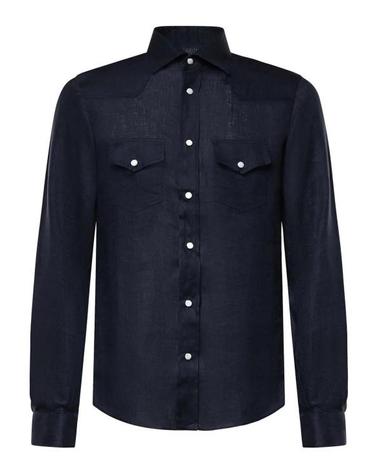 [해외직구] 26SS 줄리아노 갈리아노 긴팔 셔츠 SAVOYBLU Blue