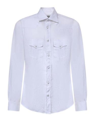 [해외직구] 26SS 줄리아노 갈리아노 긴팔 셔츠 SAVOYBIANCO White
