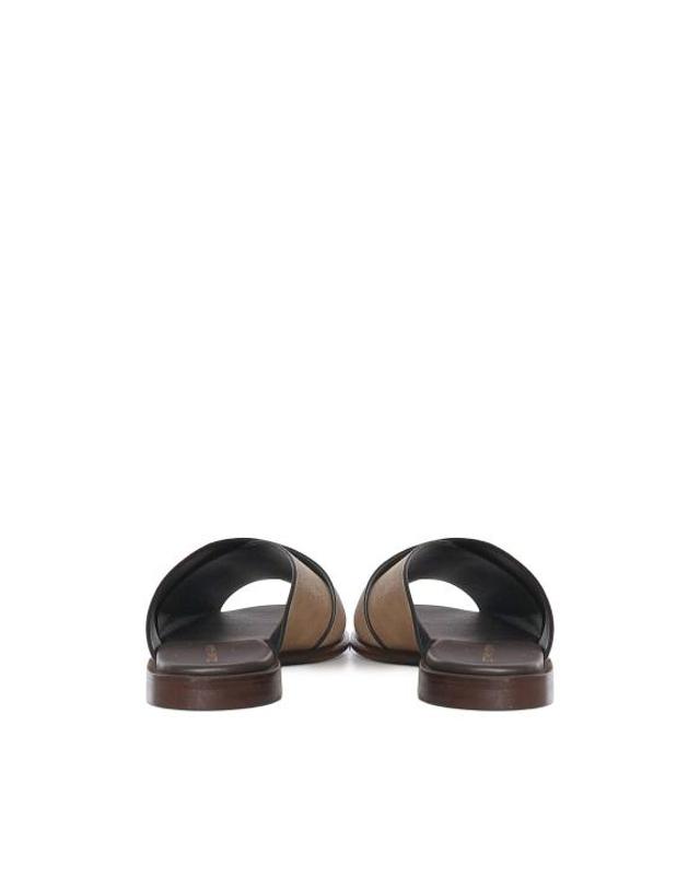 줄리아노 갈리아노 [해외직구] 26SS 줄리아노 갈리아노 뮬 슬리퍼 GD02MVELOURCORDA Beige 착용컷