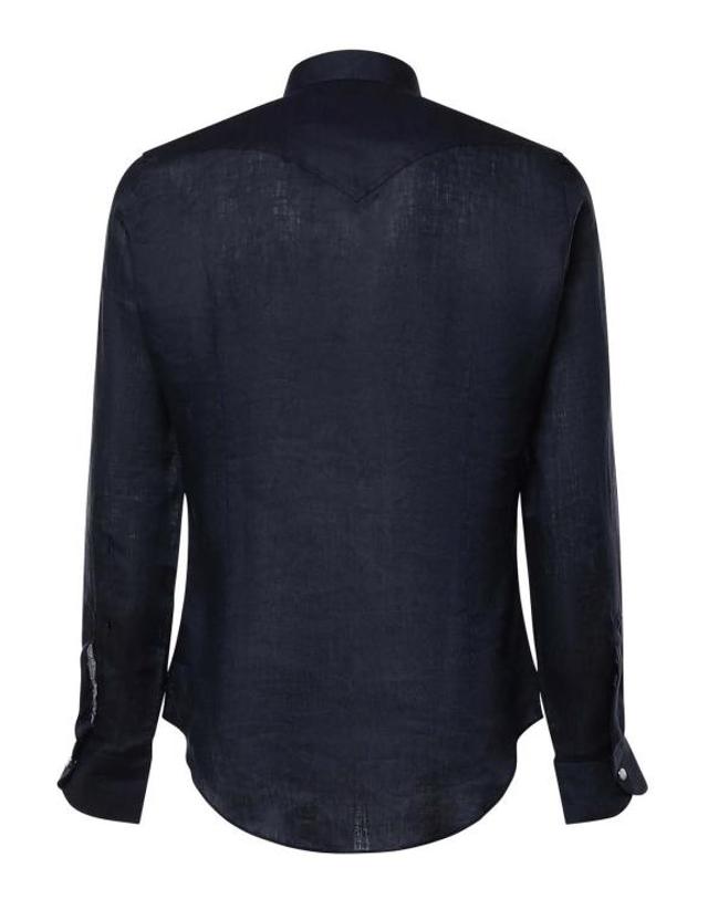 줄리아노 갈리아노 [해외직구] 26SS 줄리아노 갈리아노 긴팔 셔츠 SAVOYBLU Blue 착용컷