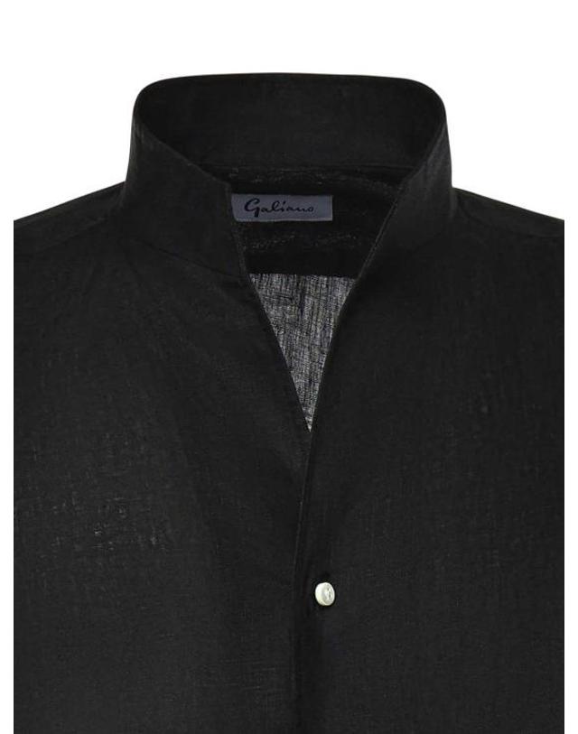 줄리아노 갈리아노 [해외직구] 26SS 줄리아노 갈리아노 긴팔 셔츠 STREGISNERO Black 착용컷