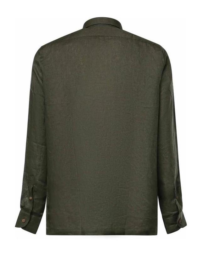 줄리아노 갈리아노 [해외직구] 26SS 줄리아노 갈리아노 긴팔 셔츠 RITSSALVIA Light Green 착용컷