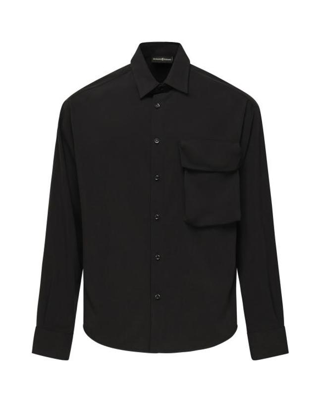 줄리아노 갈리아노 [해외직구] 26FW 줄리아노 갈리아노 긴팔 셔츠 WOLF NERO Black 착용컷