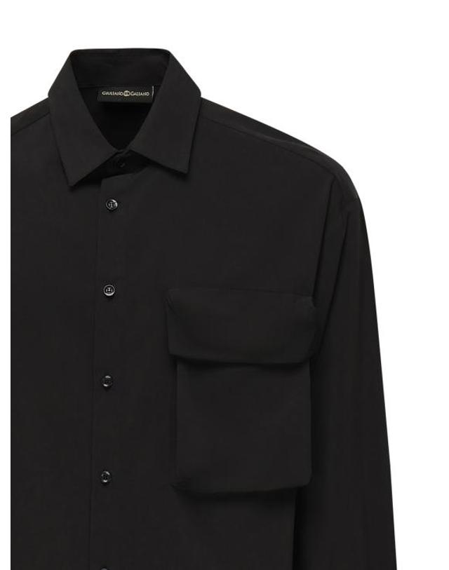 줄리아노 갈리아노 [해외직구] 26FW 줄리아노 갈리아노 긴팔 셔츠 WOLF NERO Black 착용컷