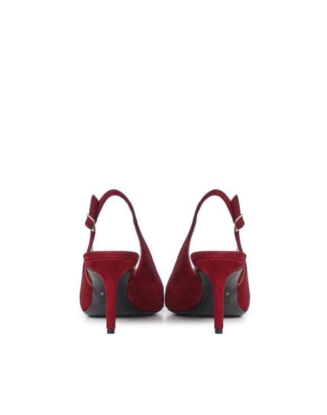 줄리아노 갈리아노 [해외직구] 26FW 줄리아노 갈리아노 힐 펌프스 TARA CAMOSCIOBORDEAUX 착용컷