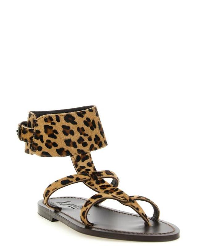 케이자크 [해외직구] 26FW 케이자크 샌들 CARAVELLEMOKAHORSYLEOPARD Brown 착용컷