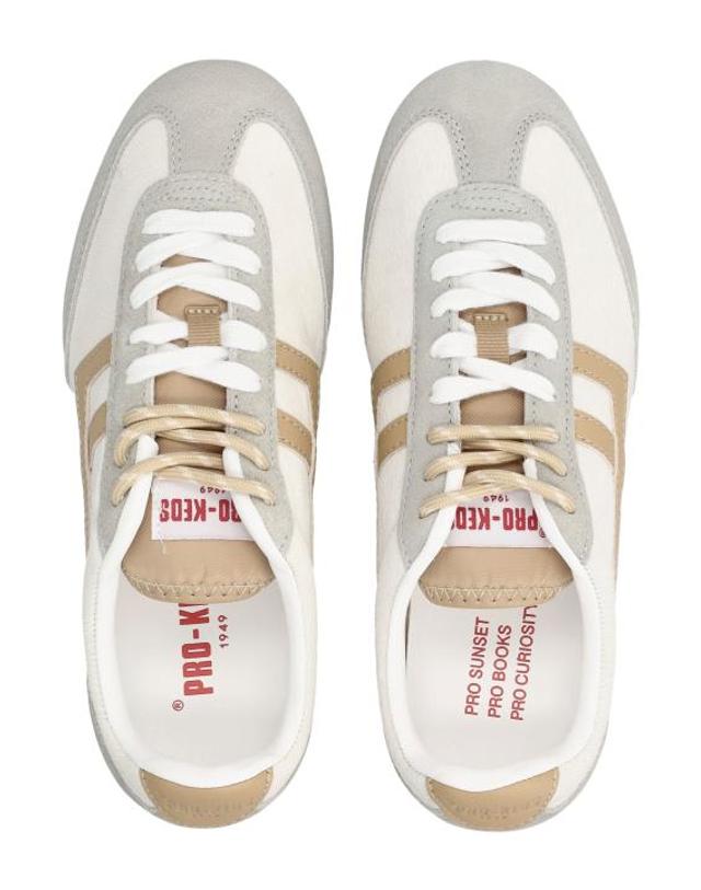 케즈 [해외직구] 26FW 케즈 스니커즈 R7426SLWHL IE00012 IVORY BEIGE 착용컷