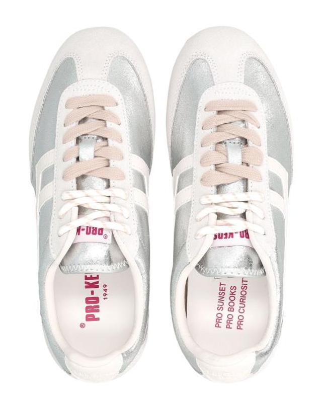 케즈 [해외직구] 26FW 케즈 스니커즈 R7426SLWLS SI00010 SILVER IVORY 착용컷