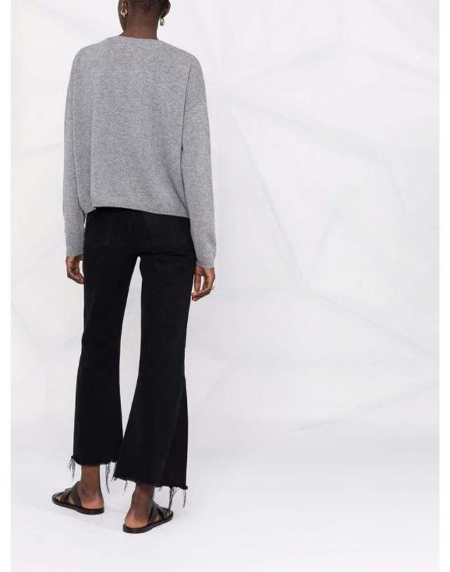 리사 양 [해외직구] 24FW 리사 양 가디건 202037ABBYCARDIGANGR Light Grey 착용컷