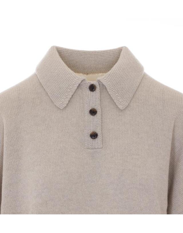 리사 양 [해외직구] 26FW 리사 양 폴로 티셔츠 2026054 OY Beige 착용컷