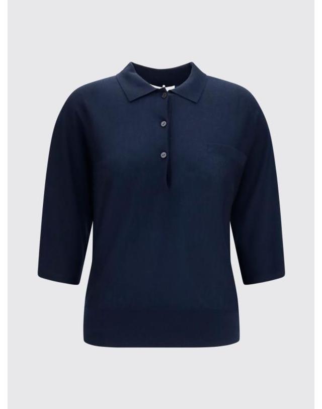 리사 양 [해외직구] 26FW 리사 양 폴로 티셔츠 2026449 NA Navy 착용컷