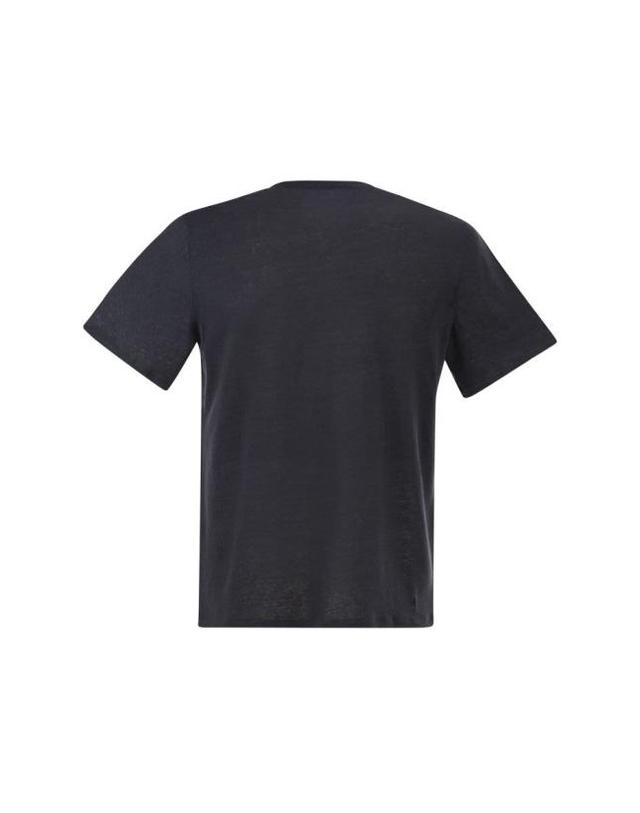 마제스틱필라쳐 [해외직구] 26SS 마제스틱필라쳐 반팔 티셔츠 S26M011HTS019 003 NIGHT BLUE 착용컷