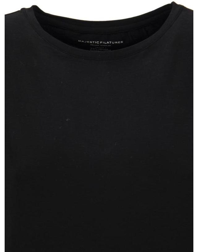 마제스틱필라쳐 [해외직구] 26SS 마제스틱필라쳐 반팔 티셔츠 M001FTS571002 Black 착용컷