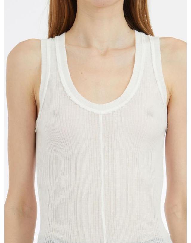 마크르비앙 [해외직구] 25SS 마크르비앙 민소매 티셔츠 L2801BLANC WHITE 착용컷