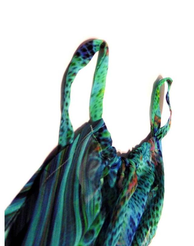마리아 엔리카 나르디 [해외직구] 21SS 마리아 엔리카 나르디 숏 원피스 SD133L5375GRAQ Green 착용컷