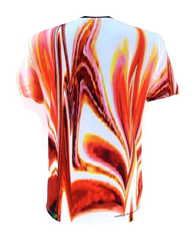 마리아 엔리카 나르디 [해외직구] 21SS 마리아 엔리카 나르디 반팔 티셔츠 TS170L50068ORWH Orange 착용컷