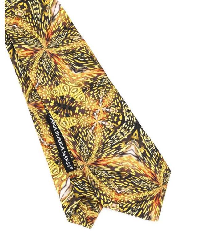 마리아 엔리카 나르디 [해외직구] 마리아 엔리카 나르디 넥타이 TP114L90150YEBR YELLOW 착용컷