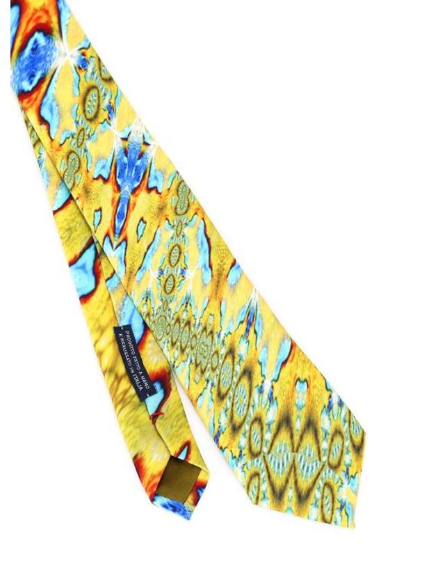 마리아 엔리카 나르디 [해외직구] 마리아 엔리카 나르디 넥타이 TP041L80150GRYE MULTICOLOUR 착용컷