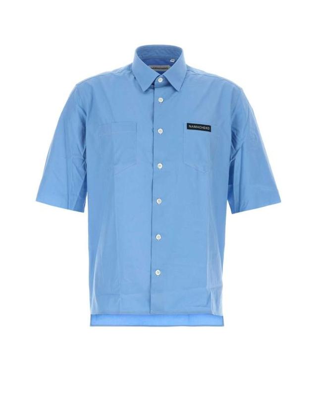 나마체코 [해외직구] 25SS 나마체코 셔츠 NS25402SN10035005 SKYBLUE 착용컷