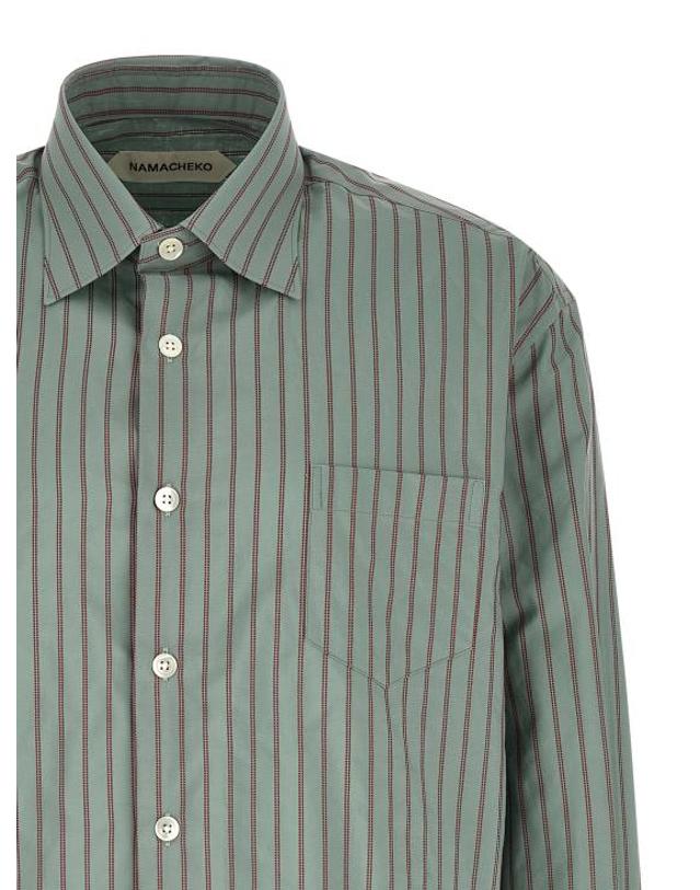 나마체코 [해외직구] 26SS 나마체코 긴팔 셔츠 NS26401N14929109 Light Blue 착용컷