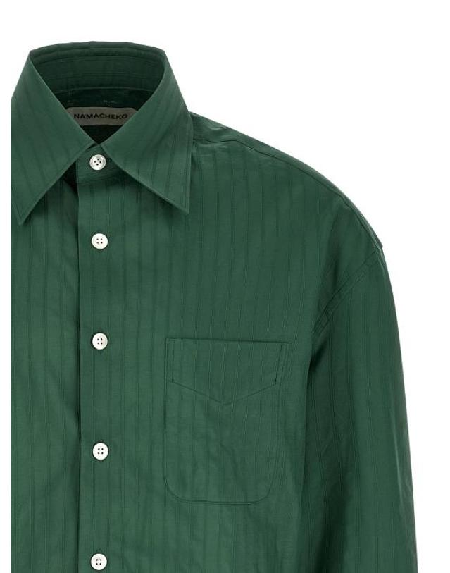 나마체코 [해외직구] 나마체코 셔츠 LDNS26401PN14933903 GREEN 착용컷