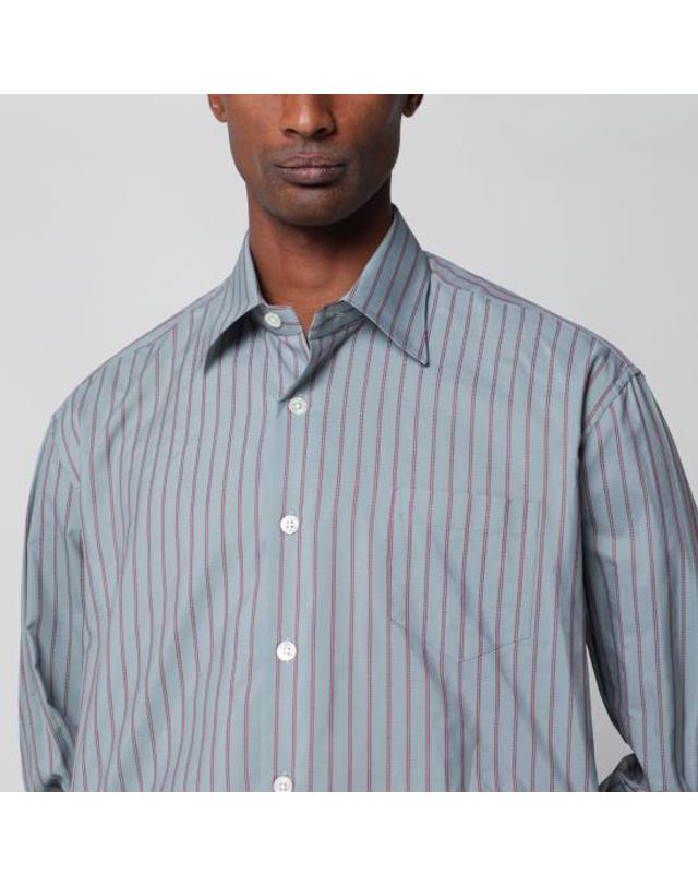 나마체코 [해외직구] 26SS 나마체코 긴팔 셔츠 NS26401N14929109 ACQUAMARINA AND GRANATA STRIPE 착용컷